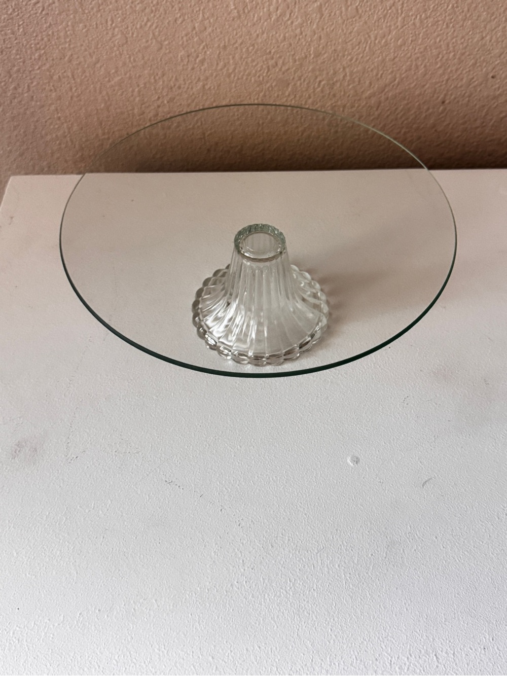 Clear Glass Pedestal Cake Stand - Home Accents